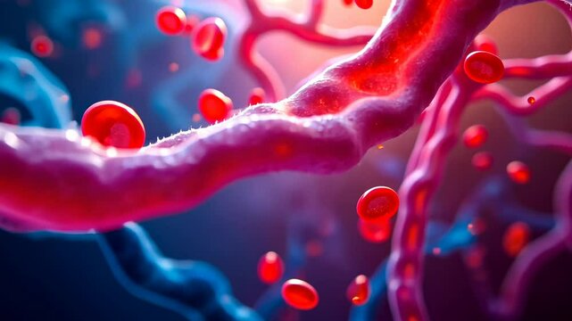 Vascular, Vascular health, Blood vessels. Circulatory system. Capillaries constrict under low pressure. Vein elasticity enhances oxygen delivery. Cardiovascular efficiency supports organ function.