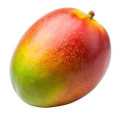 Vibrant Mango: A close-up shot of a ripe mango, its skin exhibiting a stunning gradient of red, orange, and green, beckoning with its promise of juicy sweetness.