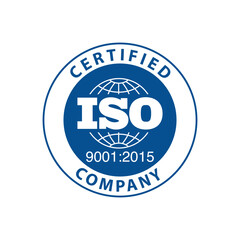 Fototapeta premium Certified Company ISO 9001 Certificate