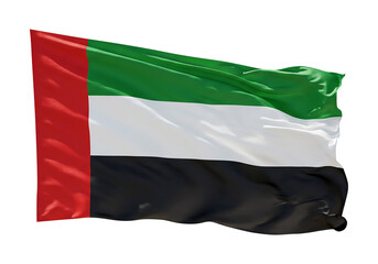 UAE Flag A Vibrant Symbol of Unity, Heritage, and National Pride, Fluttering in the Wind