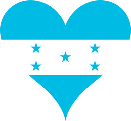 Heart Flag Honduras, Heart Honduras Flag