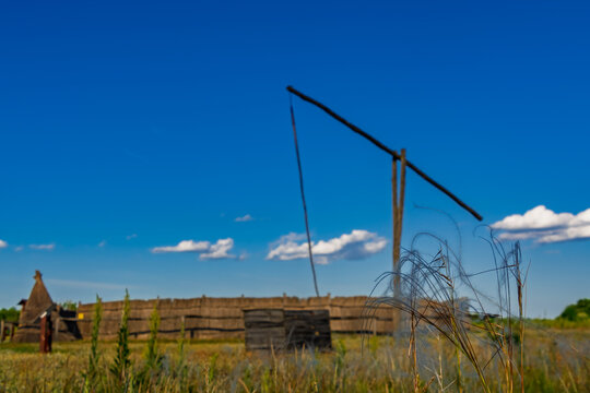 Traditional shadoof in Bugac