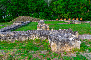 Ruins of the medieval monastery in Peternmonostora