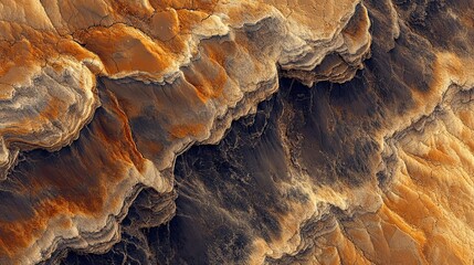 Obraz premium Abstract layered rock formations