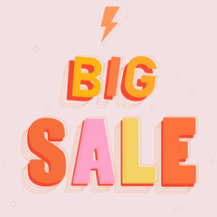 BIG SALE rainbow banner