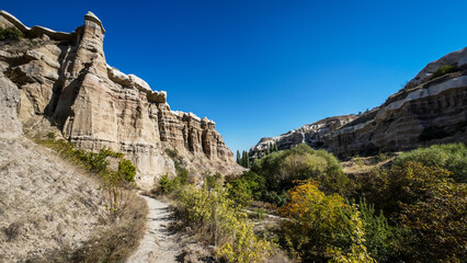The landscape of Cappadocia in Turkey