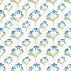 seamless pattern with flowers