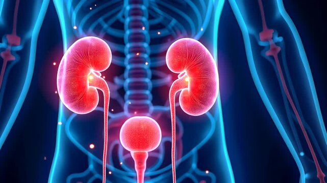 Kidney disease, renal health, dialysis treatment. Organ failure. Nephrons filter blood efficiently. Kidney stones impact urine flow. Treatment options boost patient health.