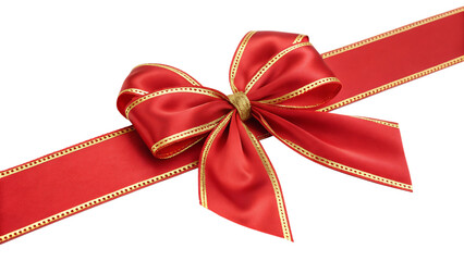 Red Bow PNG – Decorative Ribbon Clipart Isolated on Transparent or White Background