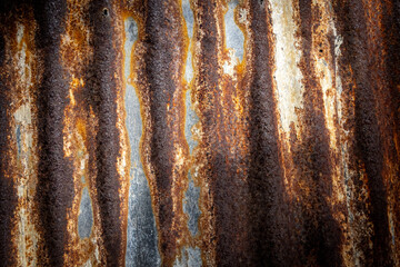 corrugated metal rusty
