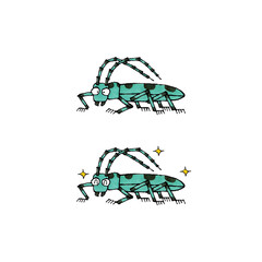 ルリボシカミキリ
