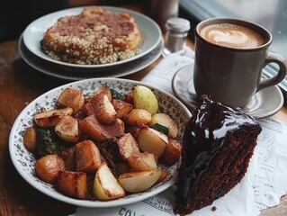 Delicious Breakfast Dishes In Cafe