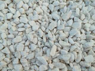 background of white stones