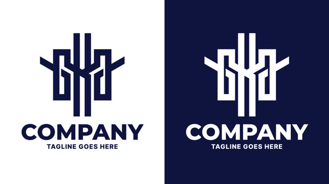 Letter GKA Logo Vector Design