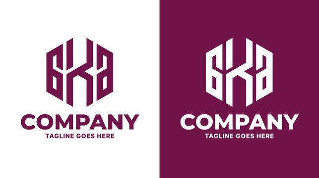 Letter GKA Logo Vector