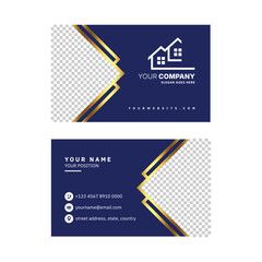 Real Estate Business Card Design Vector