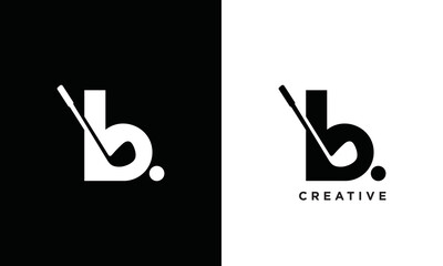 Letter B Initial Golf Sport Logo vector © capslock
