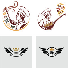 Culinary Chef Logo Designs Elegant Restaurant Icons and Symbols
