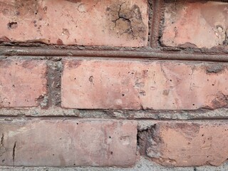 a red brick wall. urban background