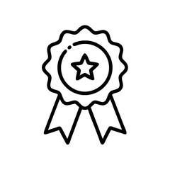 Fototapeta premium Icon of a bowling ball and pins representing the sport