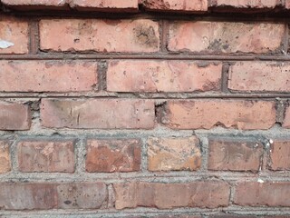 a red brick wall. urban background