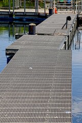 Textured Dock Over Calm Water