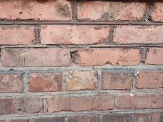 a red brick wall. urban background