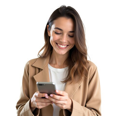 young woman with phone