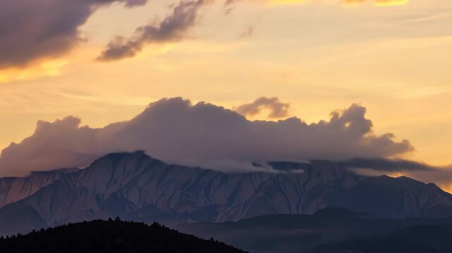 Sunset mountain