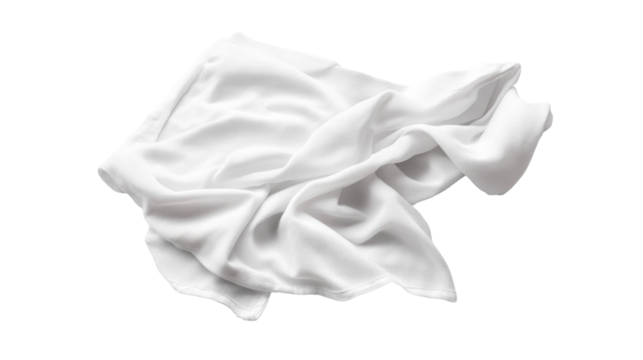 Soft White Fabric Texture with Flowing Drapery for Elegant Background and Design Use in Various Creative Projects