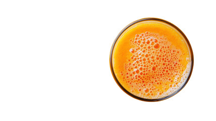 Freshly Squeezed Orange Juice in Clear Glass on Black Background with Bubbles and Texture