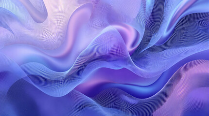 Obraz premium Abstract flowing mesh in shades of blue and purple creates a calming background