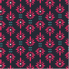 Fototapeta premium Background Floral Pattern Vector Design