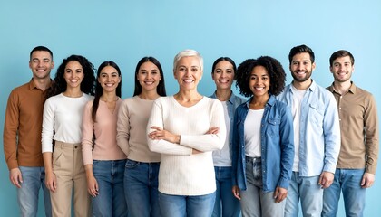Obraz premium Diverse Happy Team Collaboration Group Portrait - Diversity & Inclu.