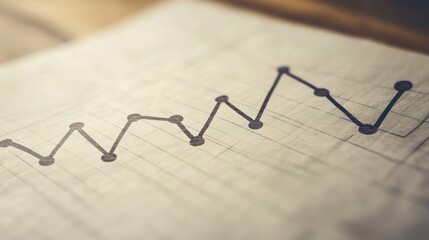 Detailed Analysis of a Hand-Drawn Fluctuation Diagram on Textured Paper
