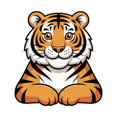 Obraz premium Cartoon Tiger Portrait