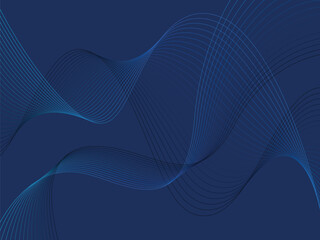Abstract Blue Wave Background Elegant Swirling Lines Design for Presentations, Websites, and More