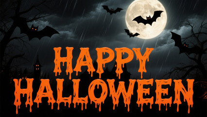 A hauntingly eerie Halloween scene set against a dark, stormy sky. Halloween, Halloween Costumes, Halloween Background, Happy Halloween