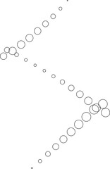 Dotted curved line shape icon collection