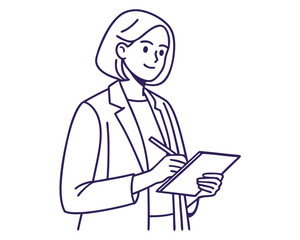 Woman Sketching Ideas With Tablet, Creative Process And Digital Design