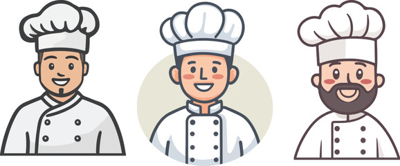 Cartoon chef illustration material

