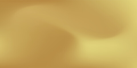 Gold abstract blurred gradient background. Vector illustration