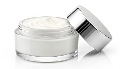 Cream cosmetic product White Background