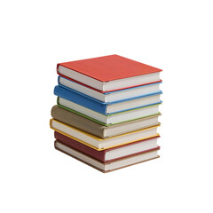 Fototapeta premium Stack of Colorful Books A Collection of Knowledge and Stories