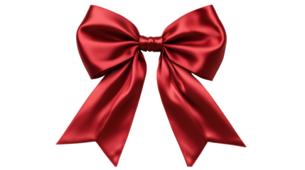 Elegant Red Satin Bow Perfect for Gift Wrapping, Hair Accessories, and Festive Decorations