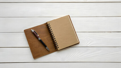 Fototapeta premium notebook and pen