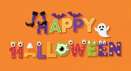A Spooky and Fun Halloween Season Celebration with Ghosts Witches and Decorations for Friends and Family