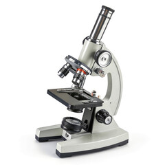microscope on white background