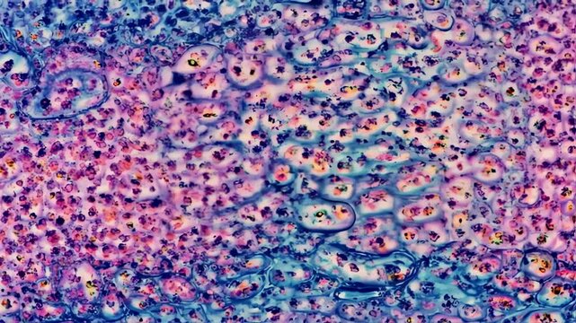 Microscopic View of Cartilage Tissue: Cellular Structure