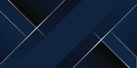 dark blue luxury premium background and gold line.